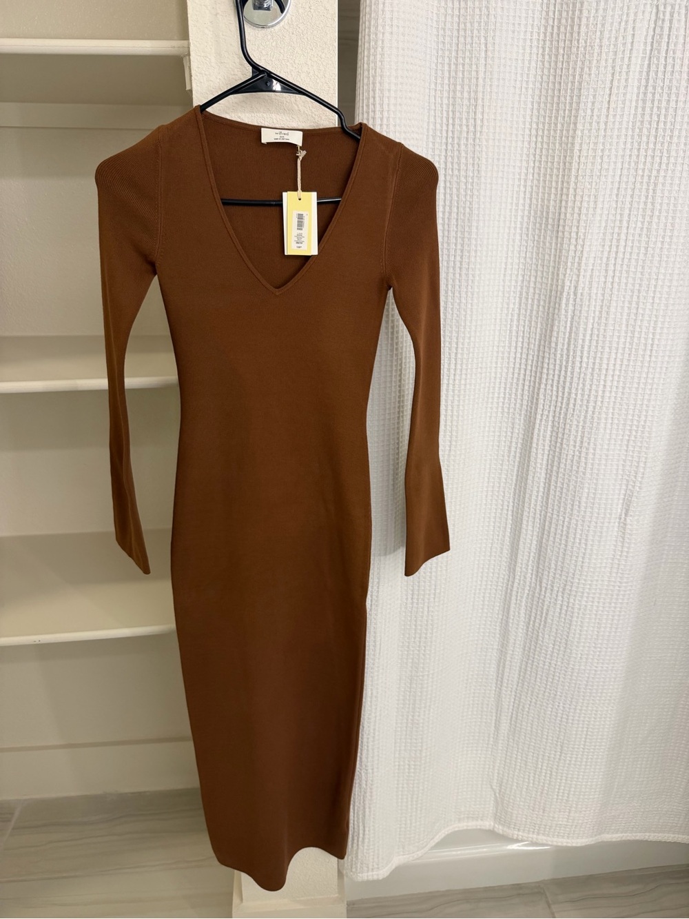 Aritzia Moore Chocolate Brown Dress